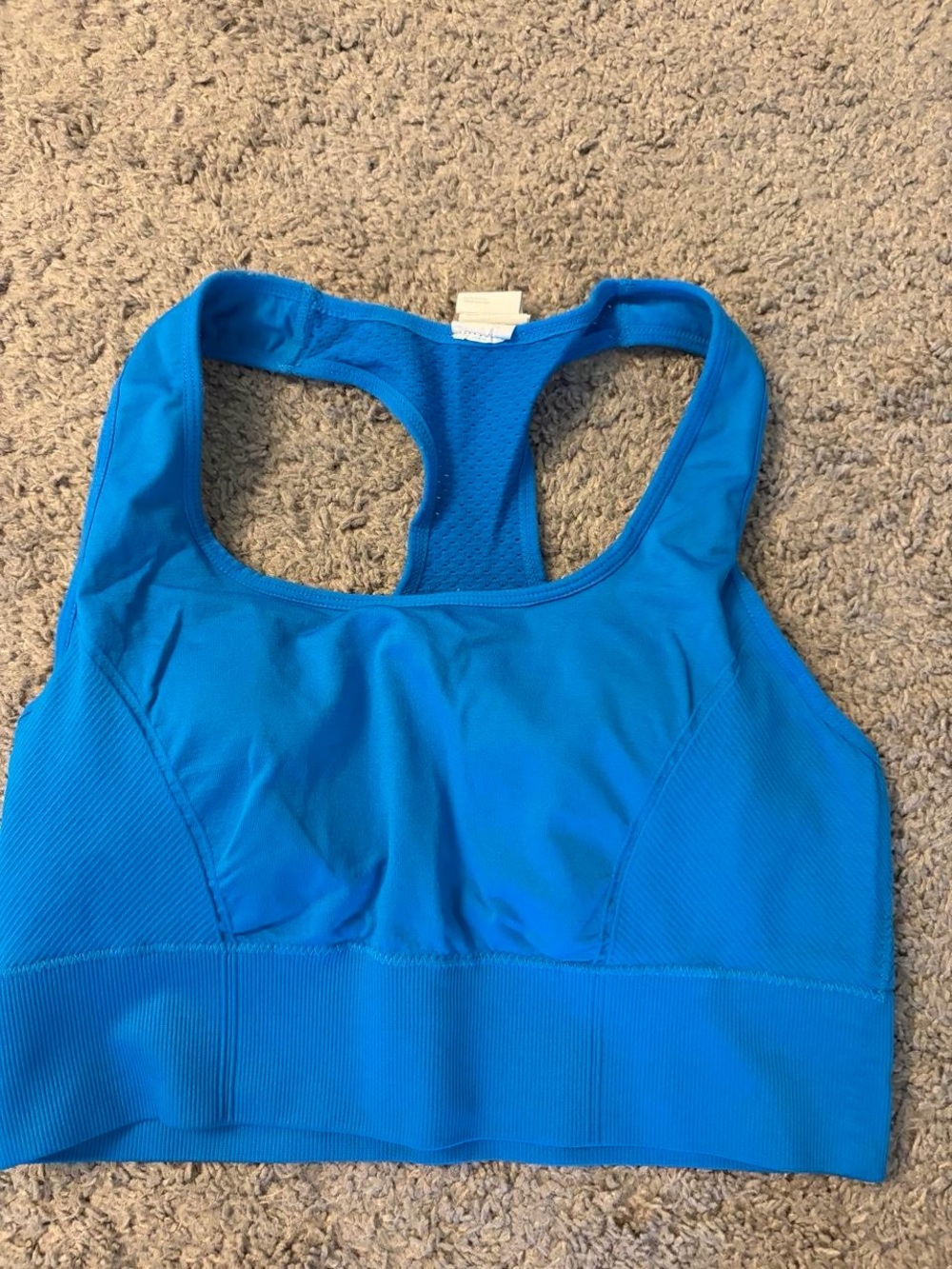 Fabletics Bright Blue Racerback Sports Set - Picture 3 of 4